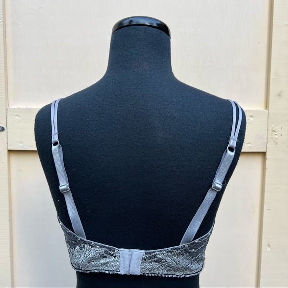 Wacoal Absolute Elegance Contour Underwire Bra, Gray & Silver, 38D - Picture 3 of 10